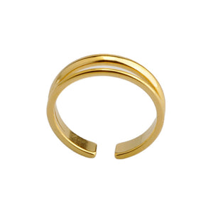 Titanium Gold Ring
