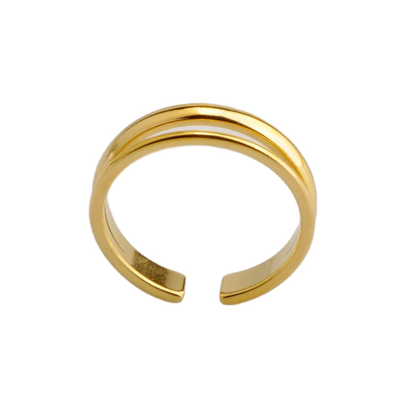Titanium Gold Ring