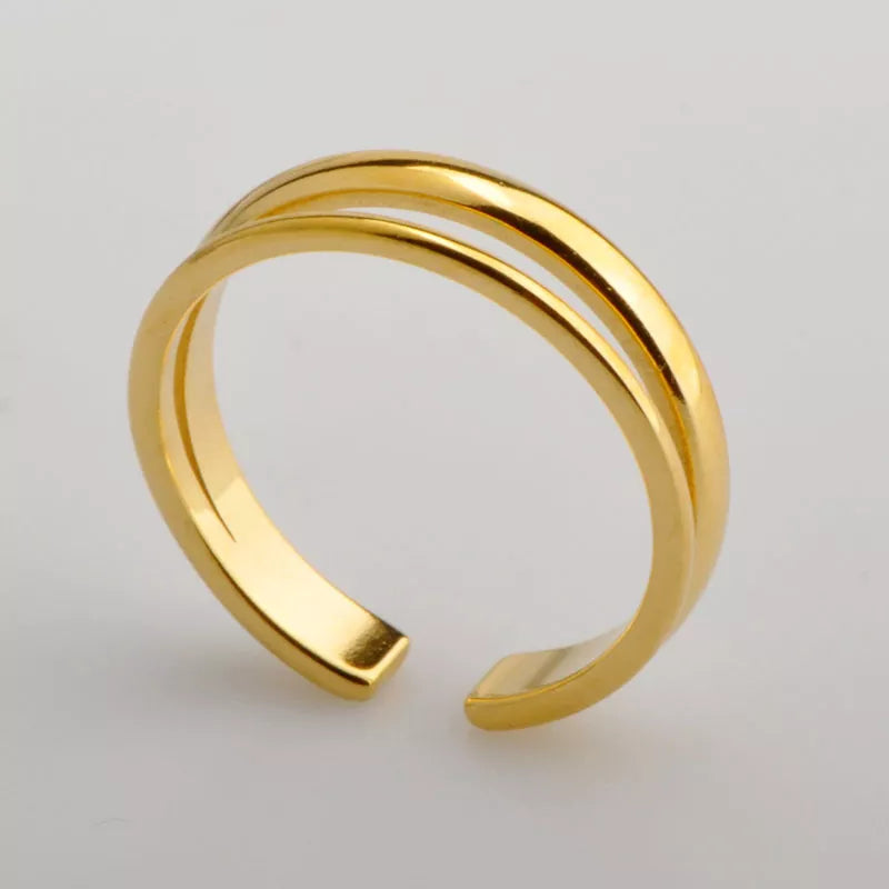 Titanium Gold Ring