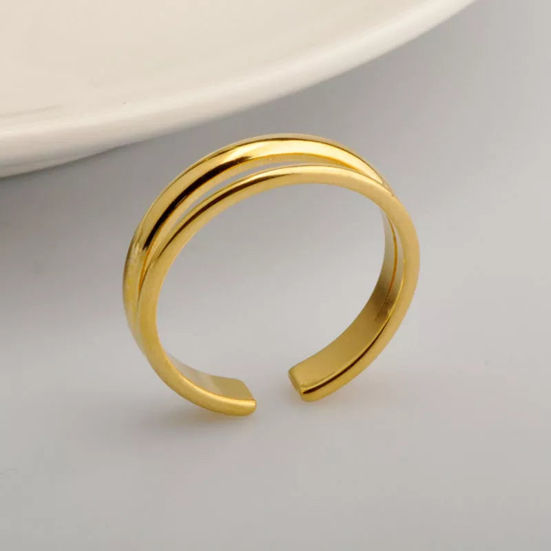Titanium Gold Ring