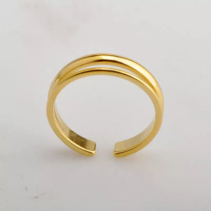 Titanium Gold Ring
