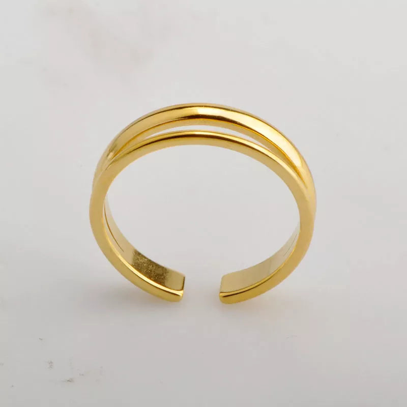 Titanium Gold Ring