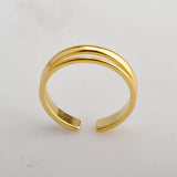 Titanium Gold Ring